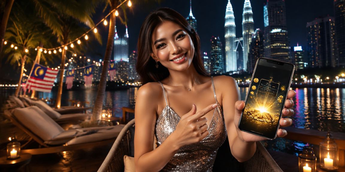 Pengguna di Kuala Lumpur menggunakan aplikasi mudah alih kasino live345