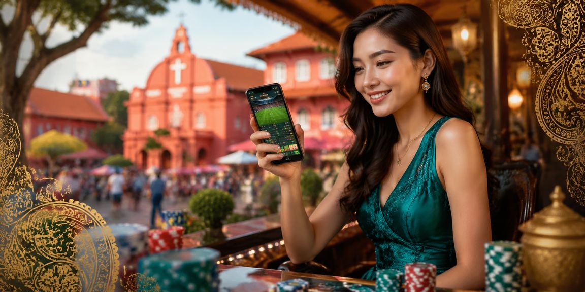 Peminat sukan kriket di Melaka melihat odds taruhan melalui telefon pintar